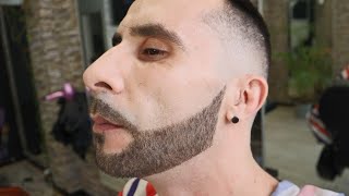 💈 ASMR BARBER - How to make a 100% NATURAL BEARD - Tutorial