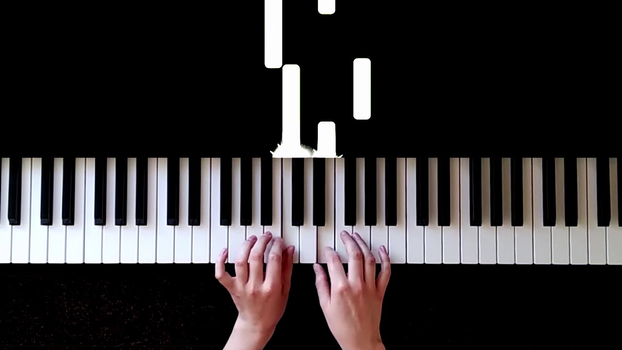 Beautiful easy piano tutorial for beginners | skating