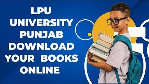 Download your books online lpu University Punjab