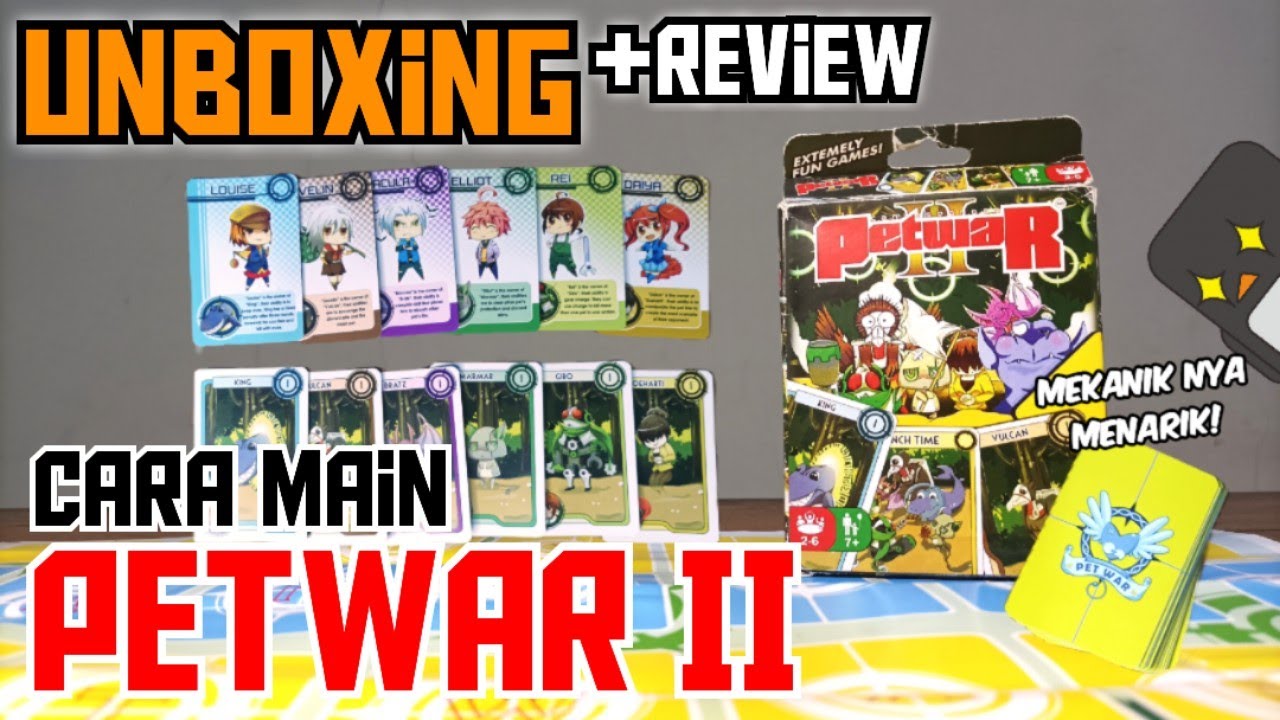 LENGKAP!! UNBOXING & CARA MAIN CANVAS RANGER PETWAR 2 | BOARD GAME CARD GAME INDONESIA