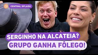 Serginho comemora vitória de Fran e Alcateia volta a uivar na Fazenda; Murilo: "Eles contra a gente"