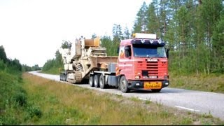 Scania 143E 8x4 V8  Heavy Haulage with Nordberg Lokotrack Crusher