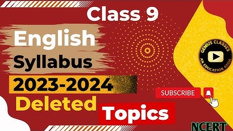 Class 9 english syllabus 2023-24 | English class 9 Syllabus 2023 | class 9 English  syllabus 2023