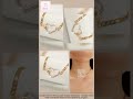 Double Heart Rhinestone Choker Necklace - Golden-Tone Interconnected Hearts with Sparkling Crystals