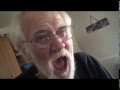 Angry grandpa screams
