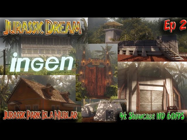 Jurassic Dream 4k Jurassic Park Map Full Island Tour Ep2 Jurassic
