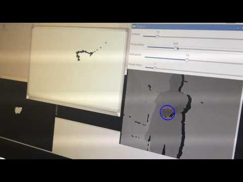 Pizarra virtual con Kinect (OpenKinect + OpenCV)
