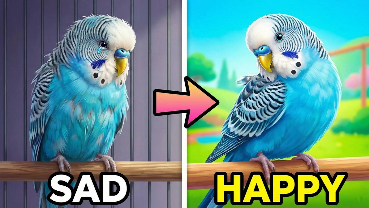 Make Your lonely Budgie Happy | 2 Hours of Happy budgie Sounds