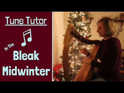 HARP TUTORIAL | In the Bleak Midwinter + Sheet Music | Tiffany Schaefer