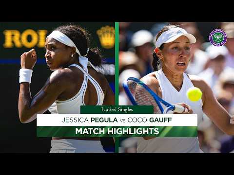 Stunning comeback! 👏 | Jessica Pegula v Coco Gauff | Highlights | Wimbledon 2026