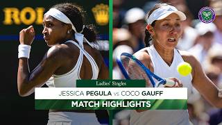Stunning comeback! 👏 | Jessica Pegula v Coco Gauff | Highlights | Wimbledon 2026 screenshot 1