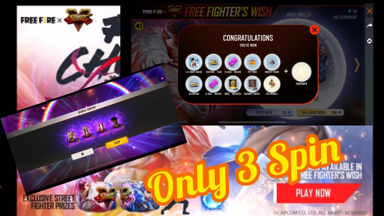 New Wish Event Free Fire | Free Fighter wish Event |