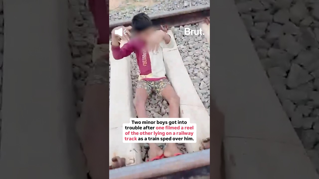 Two boys filmed a reel on a railway track but instead of just going viral, they got into trouble.