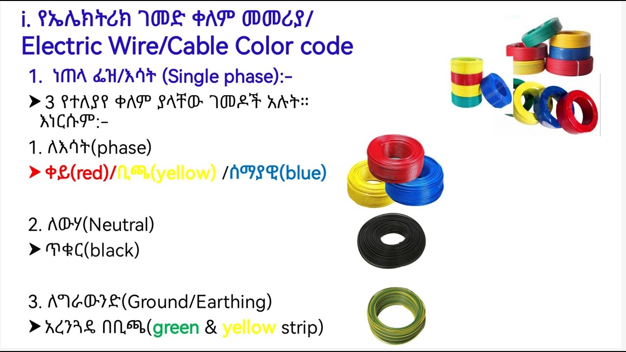 Module5 building Electrical materials and standards/Ethiopian