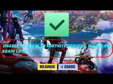 Fix unable to login to fortnite servers please try again later pc chapter 4 | not logging in