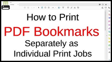How to Print PDF Bookmarks Separately as Individual Print Jobs | Stapling | Print Finishing