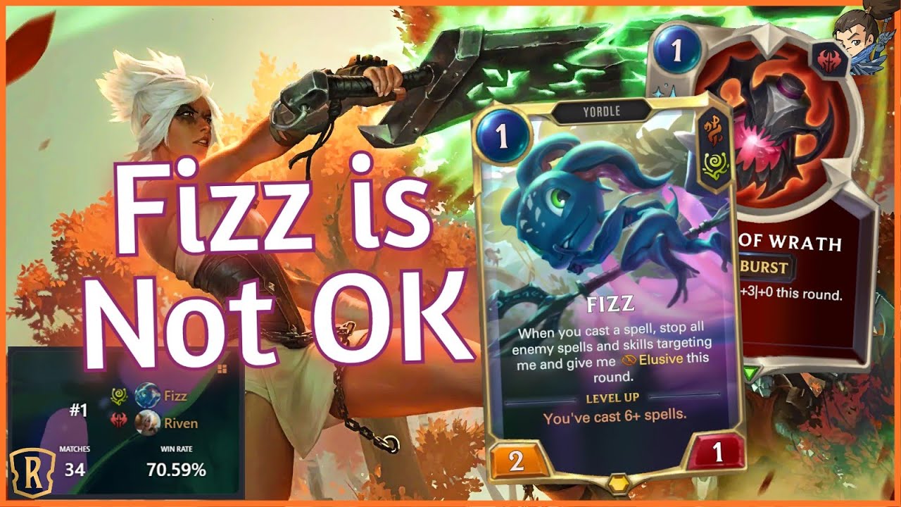 RIVEN FIZZ is OP! 71% WR to MASTERS | Legends of Runeterra