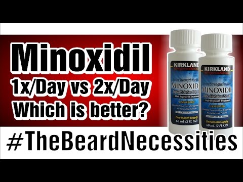 Minoxidil Once VS Twice Per Day | #TheBeardnecessities | Ep 18 - YouTube
