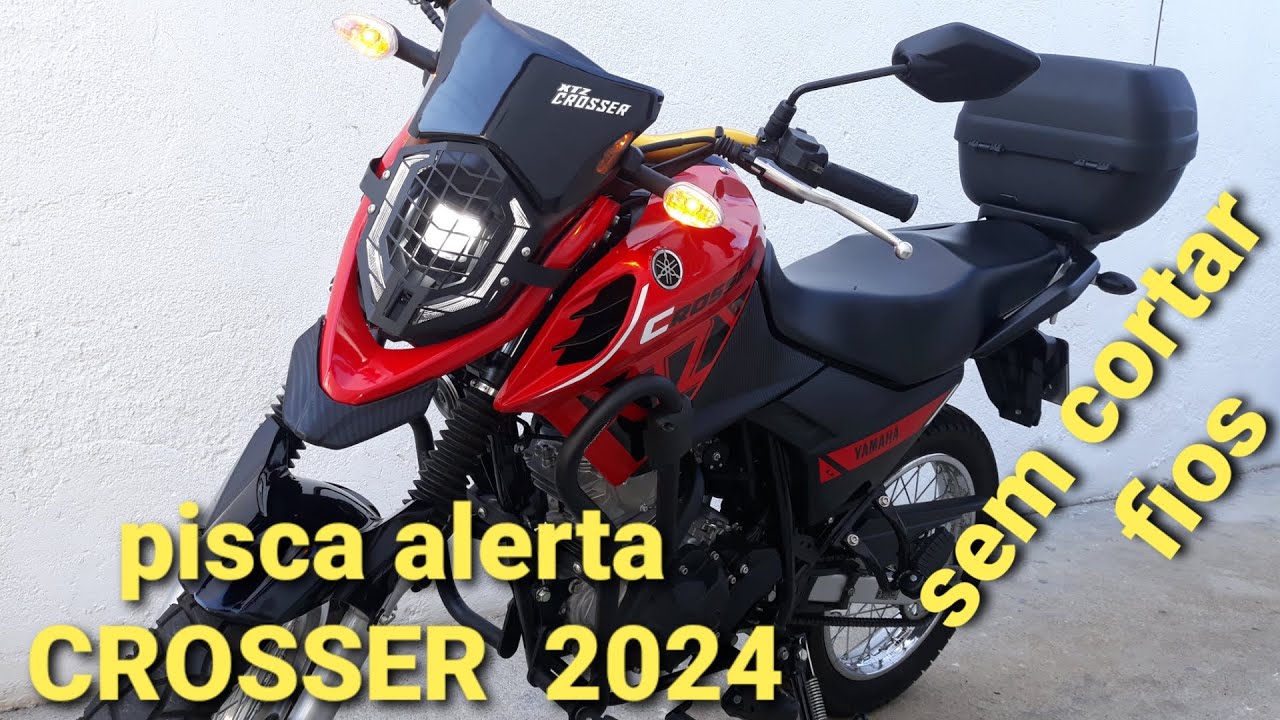 Pisca alerta sem cortar fio na CROSSER 150 2024