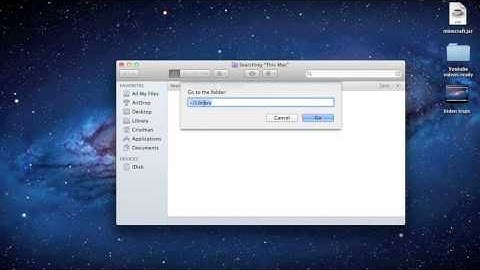 how to find your library folder on MAC