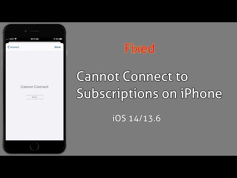 Cannot Connect to Subscriptions error on iPhone and iPad in iOS 14/13.6.1 [Fixed]