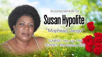 Celebrating The Life Of Susan Hypolite "Mophead, Jango"
