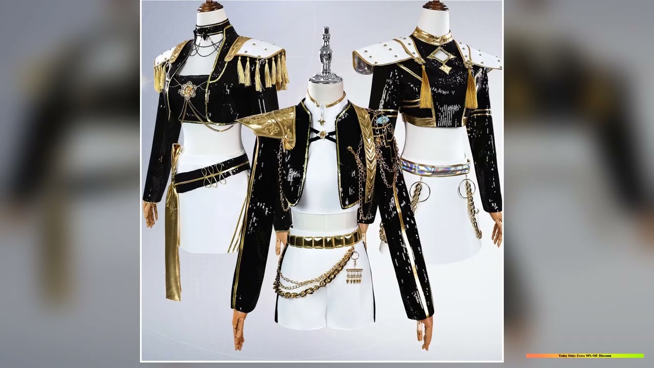 Black Gold Rumizo Yimira cosplay KPop Devil Hunter childrens cosplay costumes Halloween party