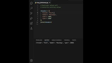 ⚠️ Python Dictionary Duplicate Keys Explained! 🐍 | Python Dictionary | 2025 | Python | Learning