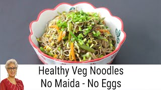 Veg Noodles Recipe - No Maida - No Eggs - Healthy Buckwheat Noodles With Sprouts - Soba Noodles screenshot 4