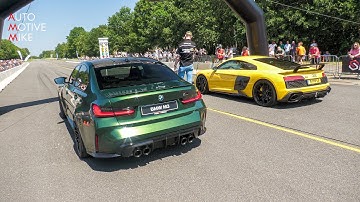750HP M3 G80 Pure Turbos vs Audi R8 V10 Performance