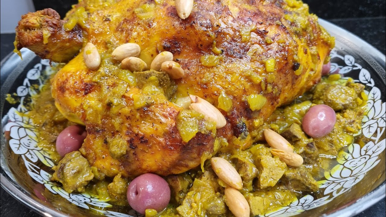 دجاج محمر بالدغميرة بحال ديال الأعراس بطريقةالشاف هشام    poulet rôti à la marocaine