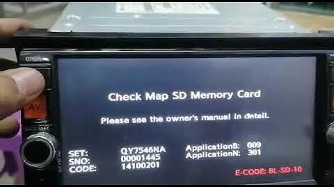 Nissan MC315D Sd map card to unlock navigation