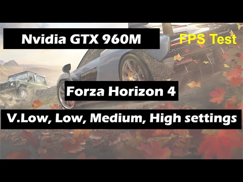 Nvidia GTX 960M (Laptop) Forza Horizon 4 Fps Test