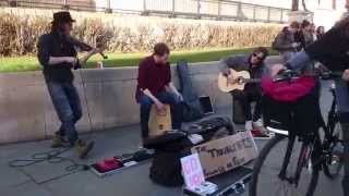 The Trouble Notes, Esperanto (violin, cajon, guitar) - Busking in the Streets of London, UK chords