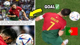 🔥Crazy Scenes!! Cristiano Ronaldo Touched the Ball or Not ??👀🇵🇹|#cr7 #cr7fans #cr7header#worldcup screenshot 4