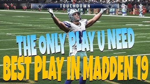 CHEAT CODE PASS PLAY! 1 PLAY OFFENSE MOST UNSTOPPABLE MONEY PLAY IN MADDEN 19! TIPS & TRICKS