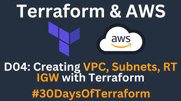 D04 Creating VPC, Subnets, Route Table, Internet Gateway by Using Terraform #30DaysOfTerraform  #AMC