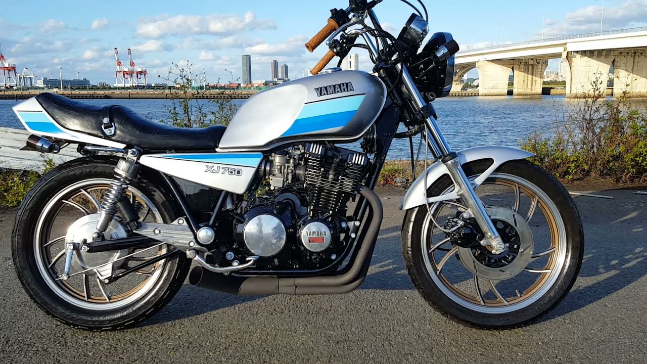 XJ750 車検付 外装・フレーム・エンジン再塗装済 カスタム車両 - YouTube