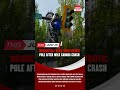Motorcycle Flies Onto Traffic Pole After Wild Canada Crash