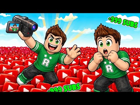 I Become The Biggest YouTuber In Roblox | Be A YouTuber |