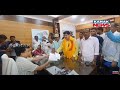 Odisha election 2024  bjd khordha mla candidate rajendra sahoo files nomination