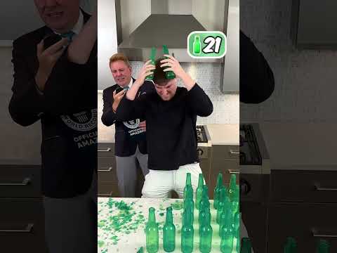 Bottle Head Smashing World Record Attempt!