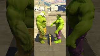 GTA V Hulk vs RED HULK Slap Battle👋, who is stronger? 🔥 #shorts