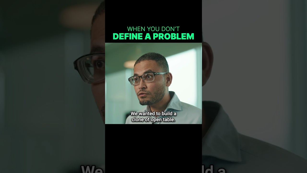 When you don't define a problem  