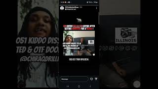 051 Kiddo Disses TTE Lil Ted &amp; OTF Doodie Lo👀 #chicagodrill #rap #lildurk