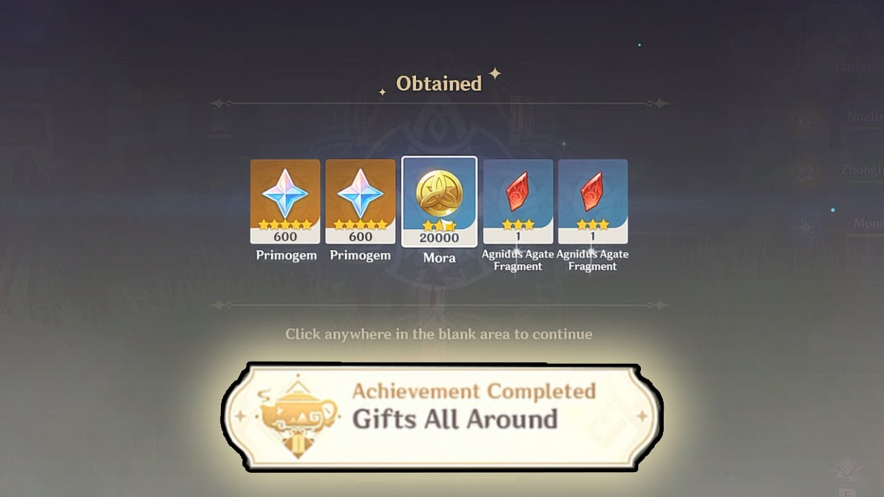 How to get PRIMOGEMS from Companion Gift All Around [Achievement