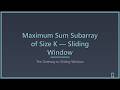 Sliding Window Pattern Explained — The Trick That Solves 100+ LeetCode Problems #cpp #interview