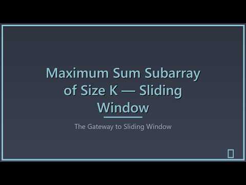 Sliding Window Pattern Explained — The Trick That Solves 100+ LeetCode Problems #cpp #interview