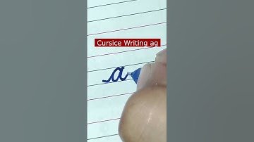 How to write small letter ag | Cursive writing a to z #cursivewriting #handwriting  #shorts