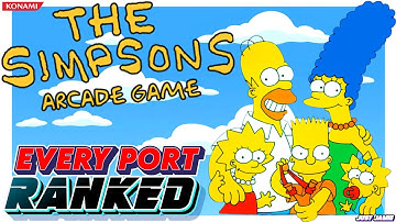 Which Version of The Simpsons Did I Rank No.1? #thesimpsonsgame #konami #arcadegames